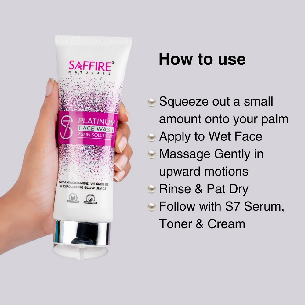 Saffire Naturals S7 Platinum Face Wash - Distacart