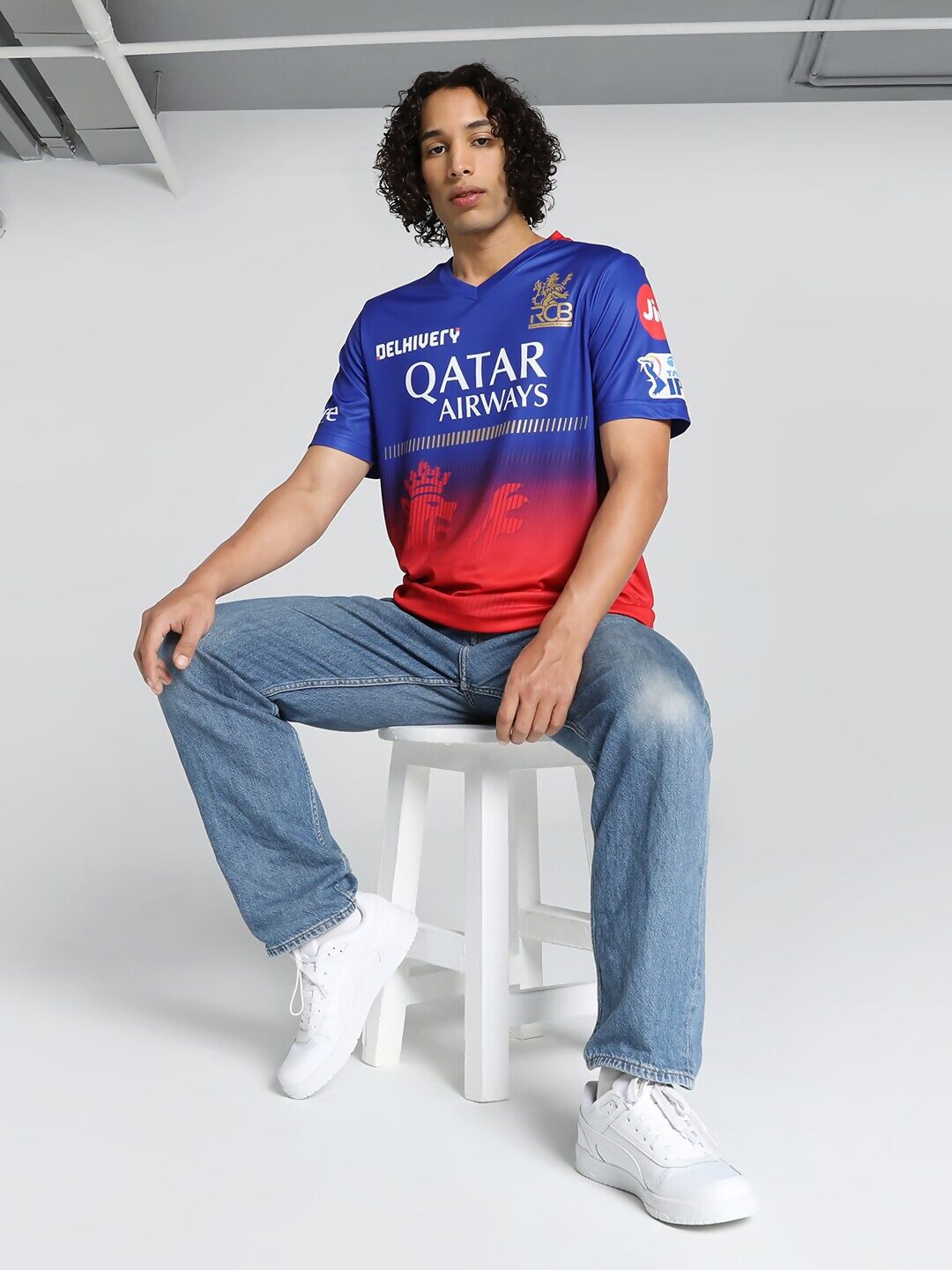 Puma X RCB 2024 Replica Printed Jersey T-shirt - Distacart
