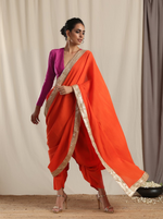 Thumbnail for trueBrowns Pink Crinkle Gota Blouse - Distacart