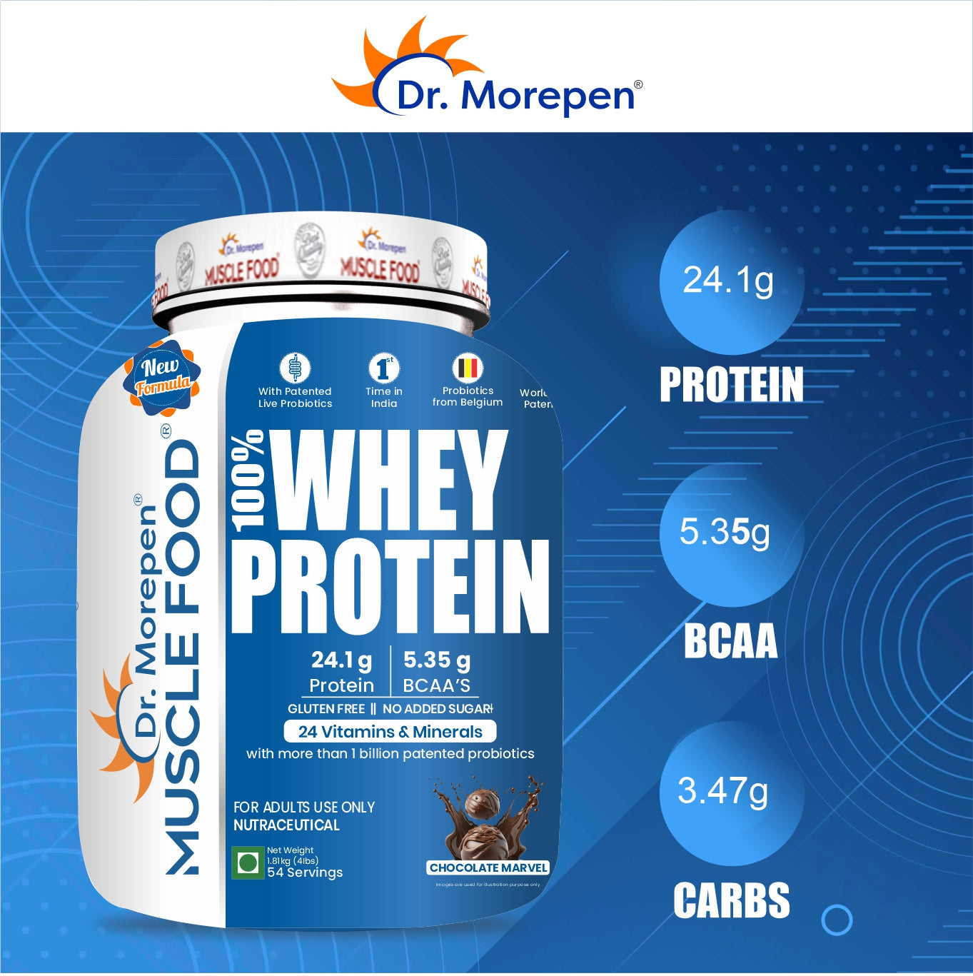 Dr. Morepen Muscle Food Whey Protein