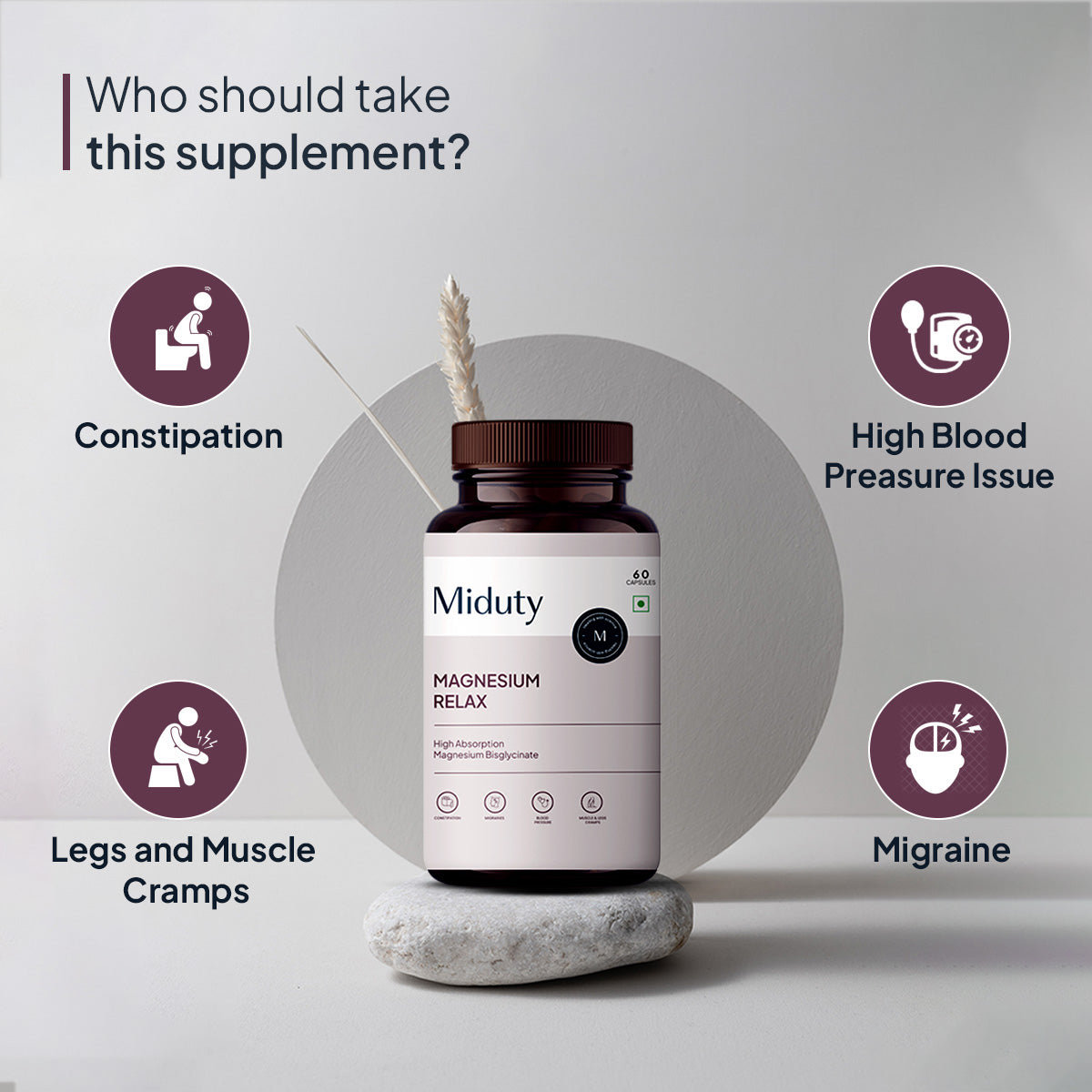 Miduty by Palak Notes Magnesium Relax Capsules - Distacart
