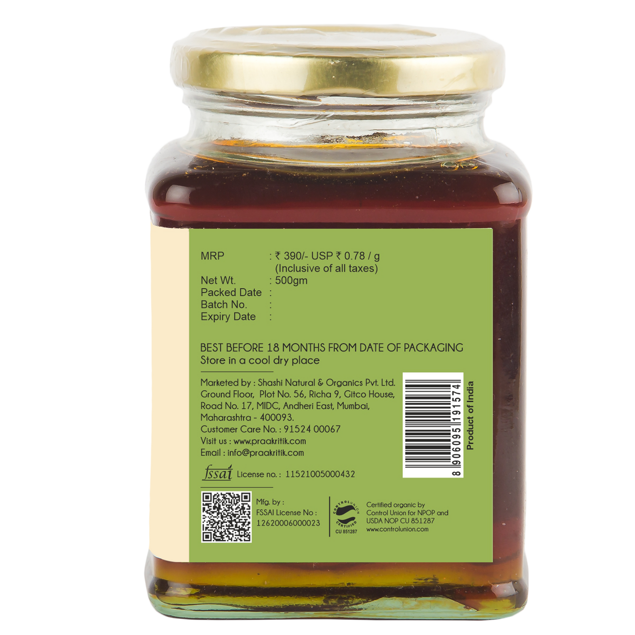 Praakritik Organic Wild Forest Honey - Distacart