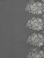 Thumbnail for Ahalyaa Grey Crepe Printed Kurta Palazzo Set With Dupatta - Distacart
