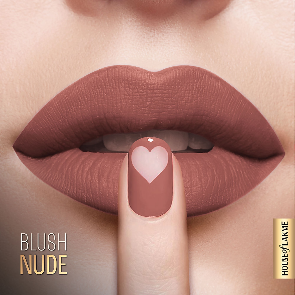 Lakme Xtraordin-Airy Velvet Matte Lip Mousse - Blush Nude - Distacart