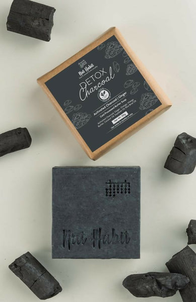Nat Habit Cold Processed Detox Charcoal Soap - Distacart