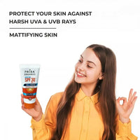 Thumbnail for Prisa Organics Mattifying Sun Screen SPF 30 PA+++ Invisible Feel Gel Cream