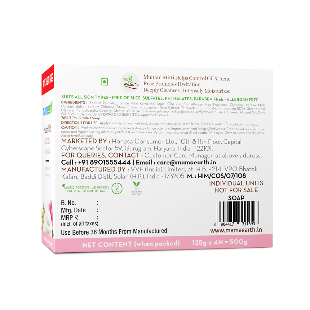 Mamaearth Multani Mitti Moisturizing Lotion Soap (Buy 3 Get 1 Free) - Limited Time Offer - Distacart