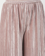 Thumbnail for Lil Drama Glam Up Girls Grey Pant With Satin Top Party Co-Ordinate Set - Distacart