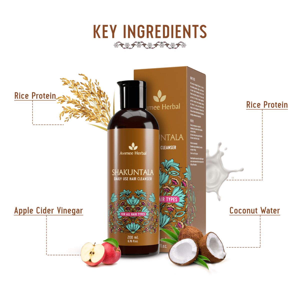 Avimee Herbal Anti Hairfall Kit - Oil, Cleanser and Scalp Spray, Controls Hair Fall and Strengthens Hair Root, With Rosemary, Amla, Methi & Bhringraj - Distacart