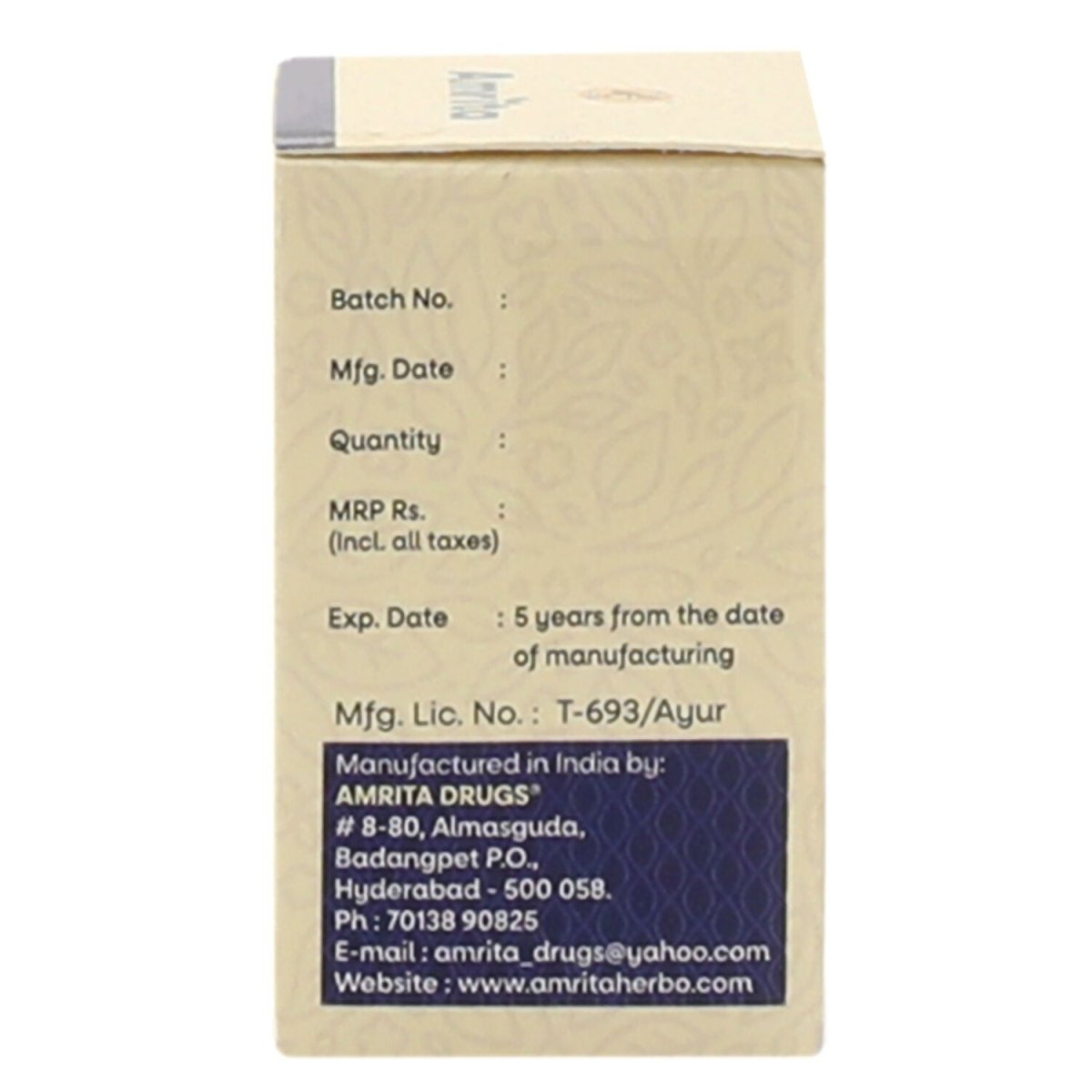 Amrita Kamdudha Ras Moti Tablets - Distacart