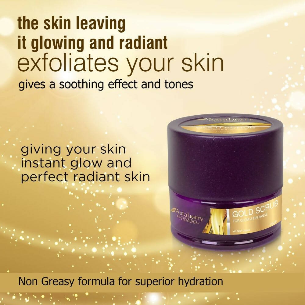 Astaberry Professional Gold Face Scrub - Distacart