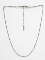 Thumbnail for NVR Women's Set of 3 Silver-Toned German Silver Oxidised Chain - Distacart