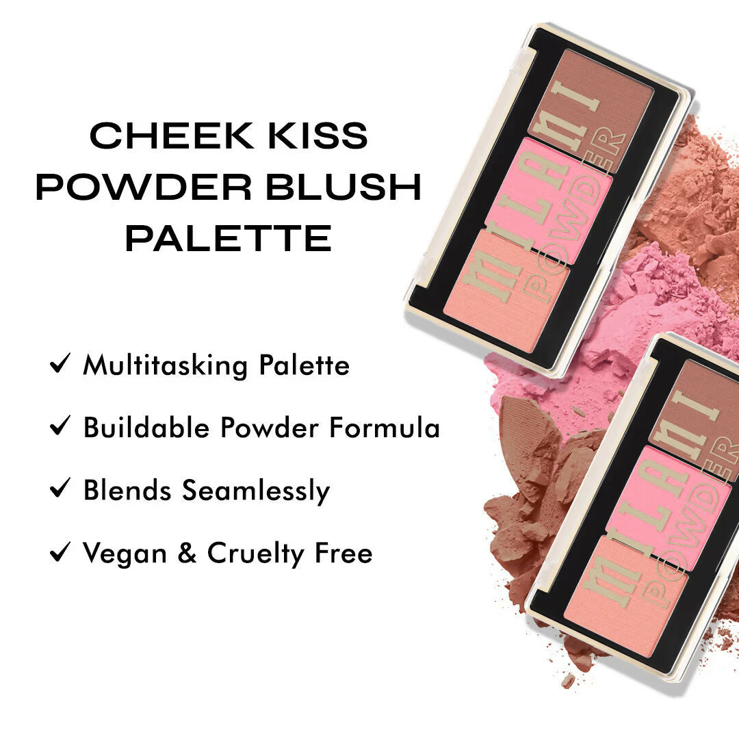 Milani Cheek Kiss Powder Blush Palette - Golden Hour Glow - Distacart