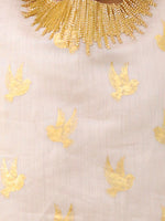 Thumbnail for Lil Drama Mishti Off White Kurta and Dhoti Set For Girls