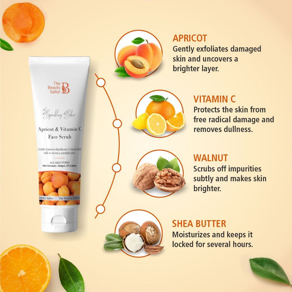 The Beauty Sailor Apricot And Vitamin C Face Scrub