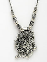 Thumbnail for NVR Women's Silver-Toned Krishna Pendant with Chain - Distacart