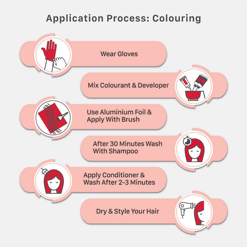 Streax Hair Colour Highlighting Kit - Cappuccino Brown - Distacart