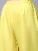 Thumbnail for Ahalyaa Women's Yellow Pure Blend Digital Printed Kurta Palazzo Set