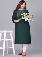 Thumbnail for Sztori Women Yoke Design Thread Work Kurta - Distacart