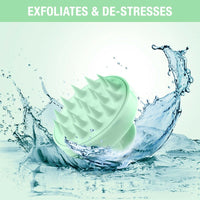 Thumbnail for Nykaa Naturals Scalp Massager Brush For Blood Circulation & Natural Hair Growth - Green - Distacart