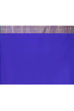 Thumbnail for Joban Fashion Ink Blue Banarasi Soft Pure Handloom Banarasi Silk Saree