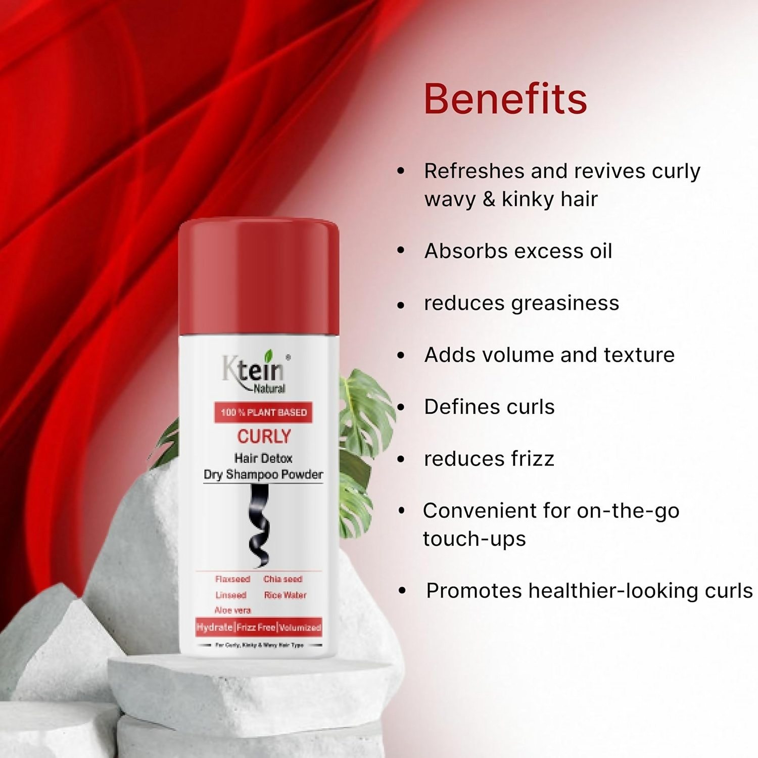 Ktein Natural 100% Plant Based Hair Detox Dry Shampoo - Distacart