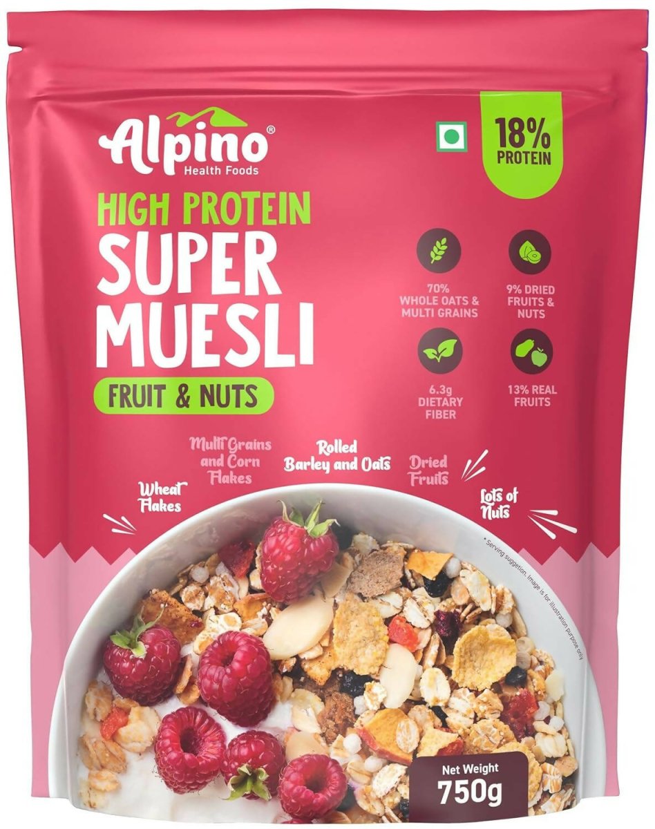 Alpino High Protein Super Muesli Fruit & Nuts - Distacart
