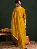 Thumbnail for Indo Era Women Embroidered Regular Sequinned Kurta with Trousers & With Dupatta