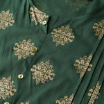 Thumbnail for Anubhutee Women's Rayon Printed Green/Off-white Kurta with Palazzos - Distacart