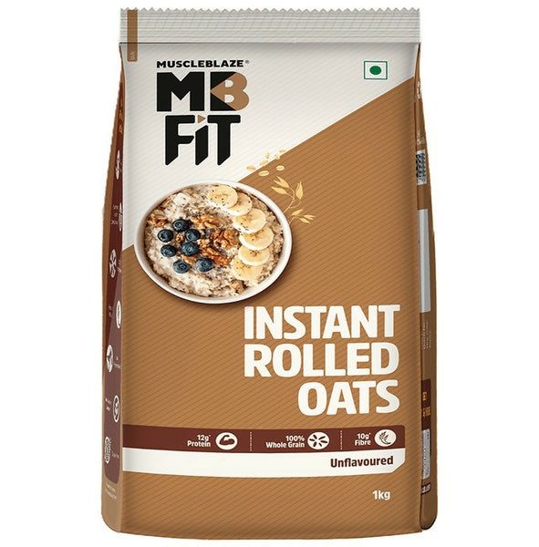 MuscleBlaze Instant Wholegrain Rolled Oats - Distacart