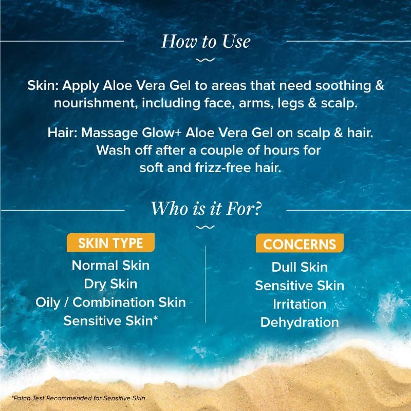Aqualogica Glow+ Activated Aloe Vera Gel - Distacart