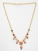 Thumbnail for NVR Women's Multicolor Gold-Polished Minimal Chain - Distacart