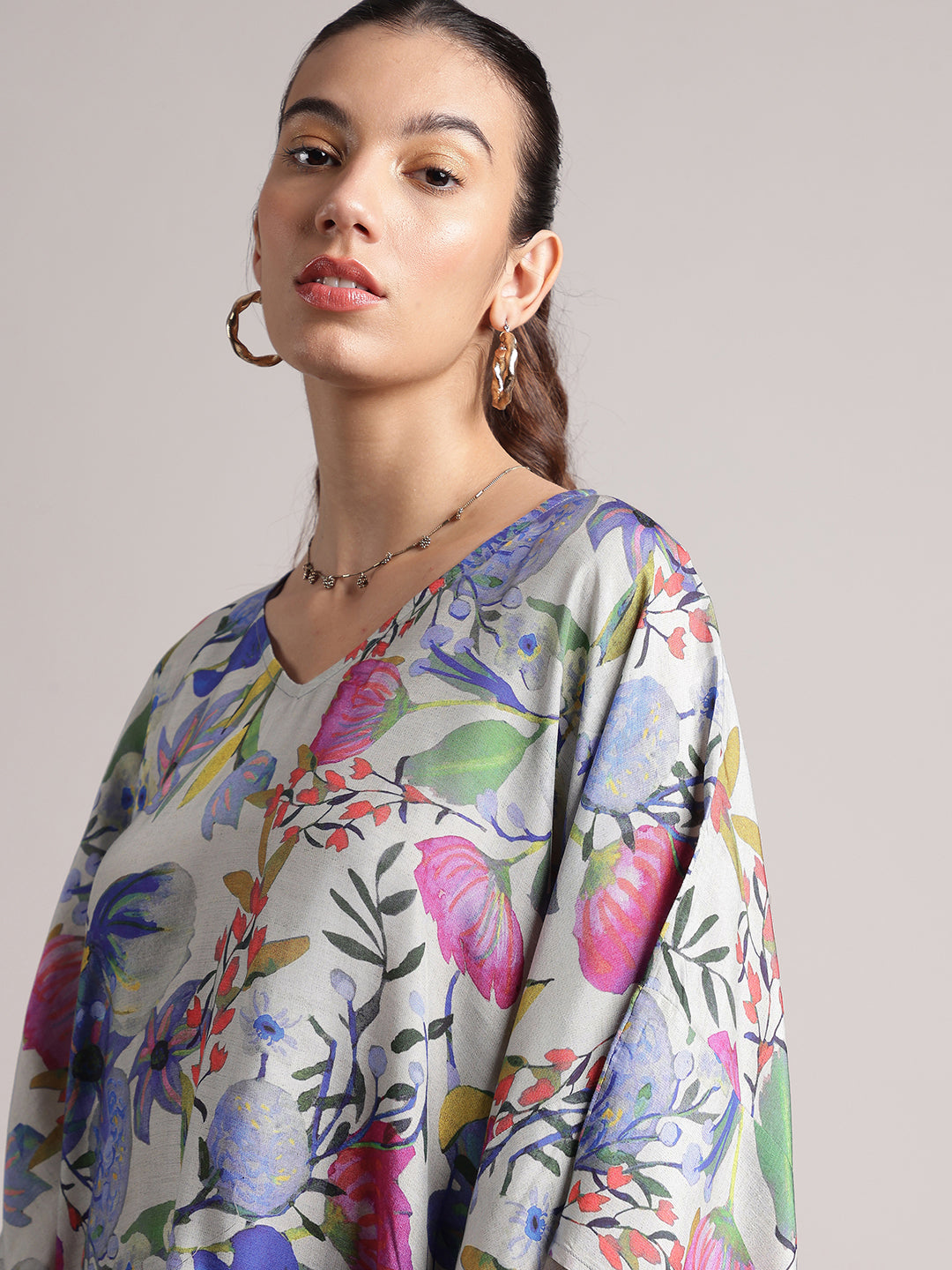 Zaccai Women's White Muslin Tropical Dress