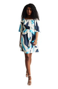 Thumbnail for Zaccai Women's Off White Satin Abstract Dress