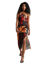 Thumbnail for Zaccai Women's Black Satin Abstract Dress - Distacart