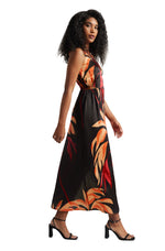 Thumbnail for Zaccai Women's Black Satin Abstract Dress - Distacart