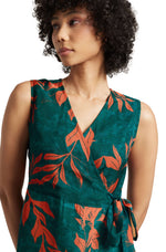 Thumbnail for Zaccai Women's Teal Green Organza Floral Dress - Distacart