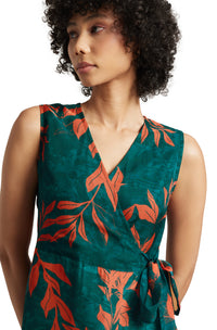 Thumbnail for Zaccai Women's Teal Green Organza Floral Dress