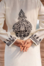 Thumbnail for Zibaa Muslin Black & White Chikankari Co-ord Set