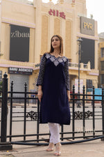 Thumbnail for Zibaa Rayon Chikankari Kurti with Jaal work