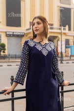 Thumbnail for Zibaa Rayon Chikankari Kurti with Jaal work