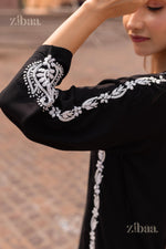 Thumbnail for Zibaa Modal Black Chikankari Kurti