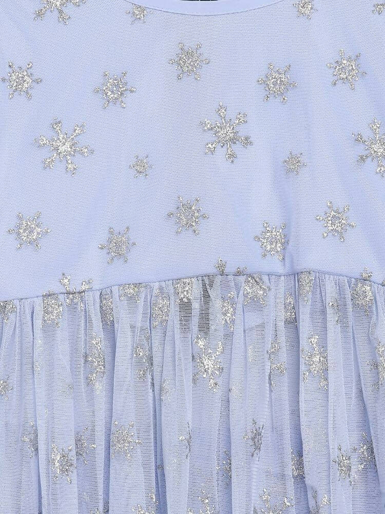 Ahalyaa Blue Net Kids Kurta Palazzo Sets For Girls - Distacart