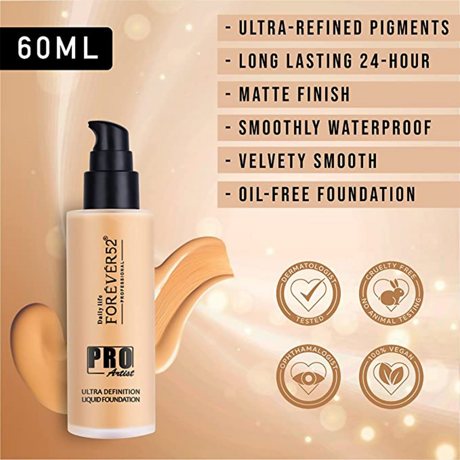 Daily Life Forever52 Pro Artist Ultra Definition Liquid Foundation - Caramel - Distacart