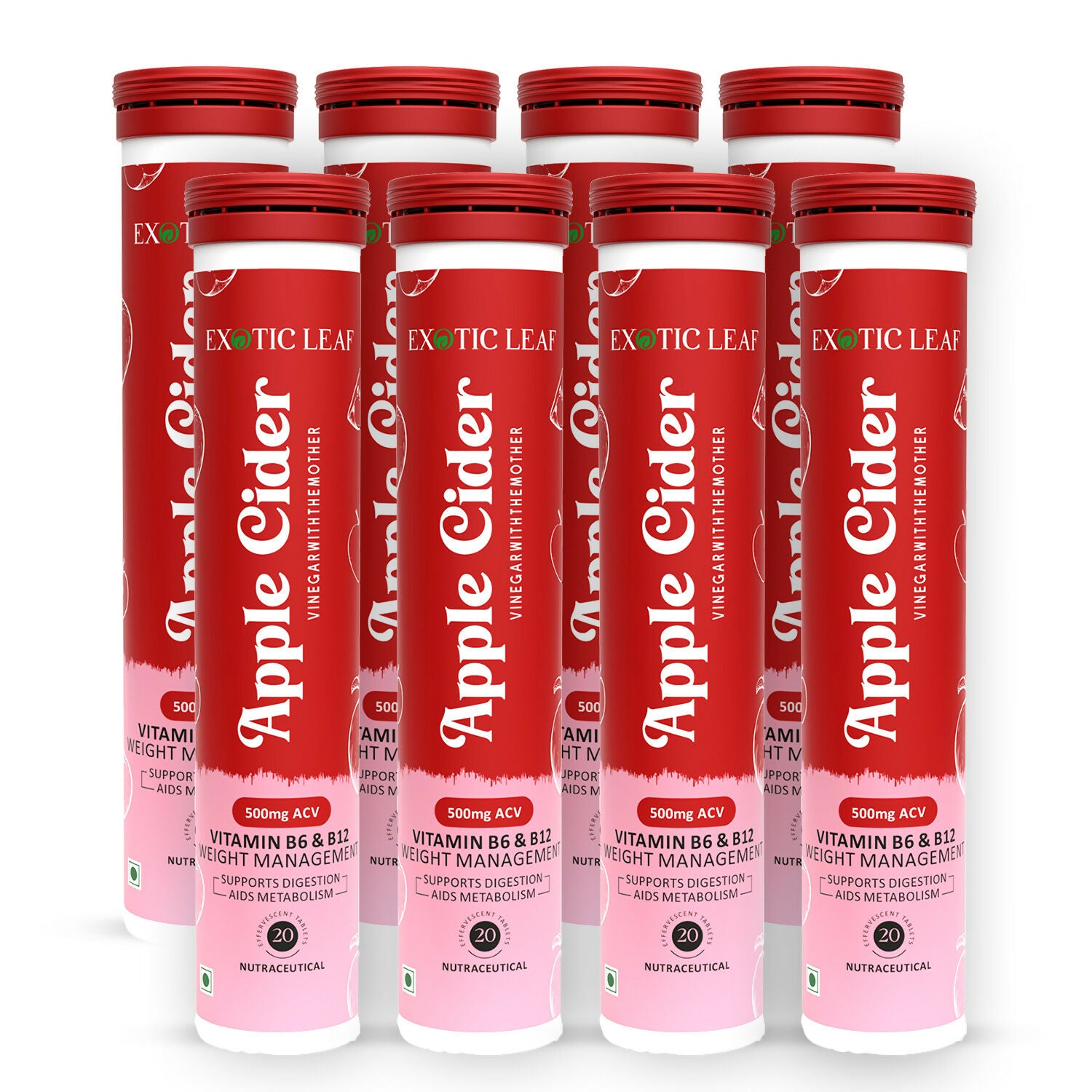 Exotic Leaf Apple Cider Vinegar Tablets - Distacart