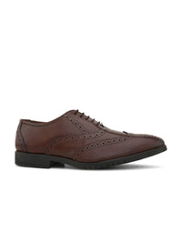 Thumbnail for House of Pataudi Men Leather Formal Brogues Shoes