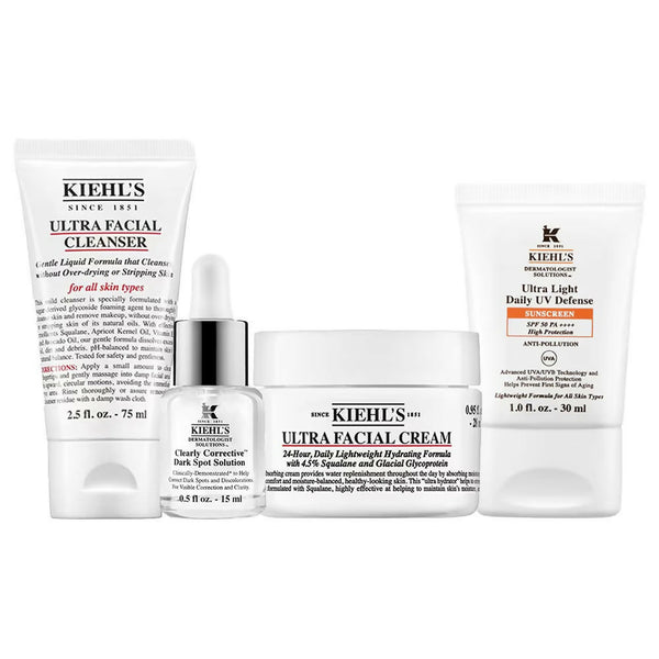 Kiehl's Daily Skincare Routine CSMS (Cleanser, Serum, Moisturizer, Sunscreen) Combo - Distacart