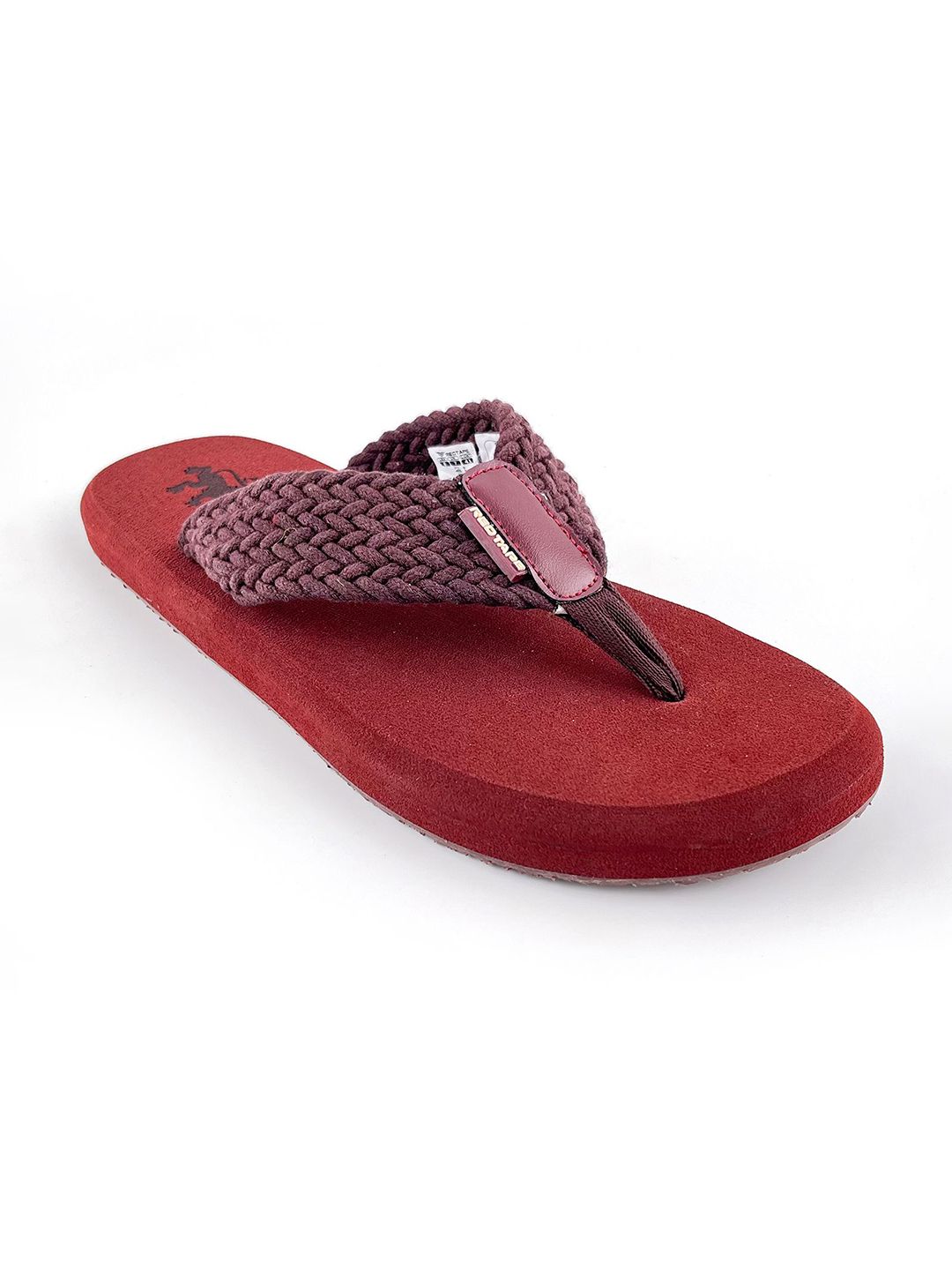 Red Tape Men PU Thong Flip-Flops