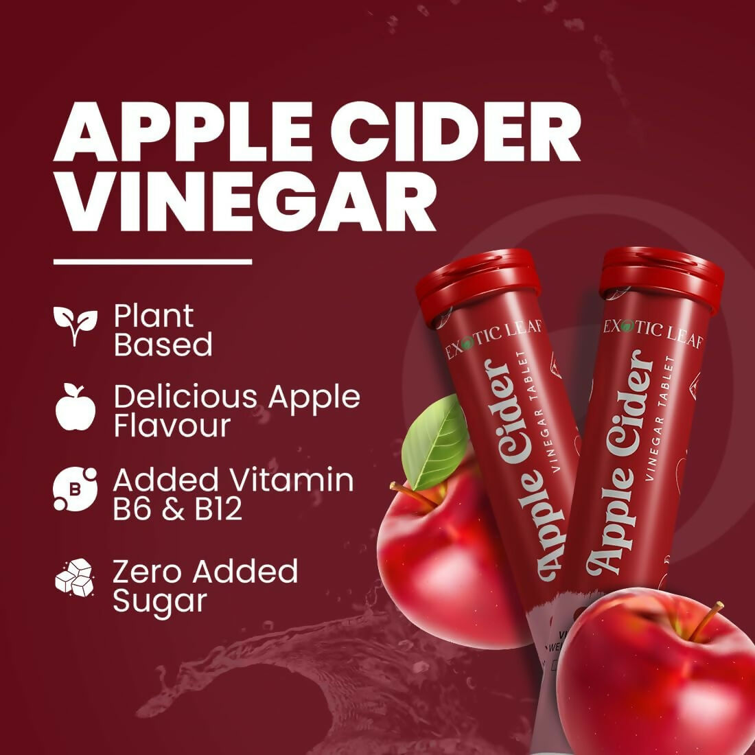 Exotic Leaf Apple Cider Vinegar Tablets