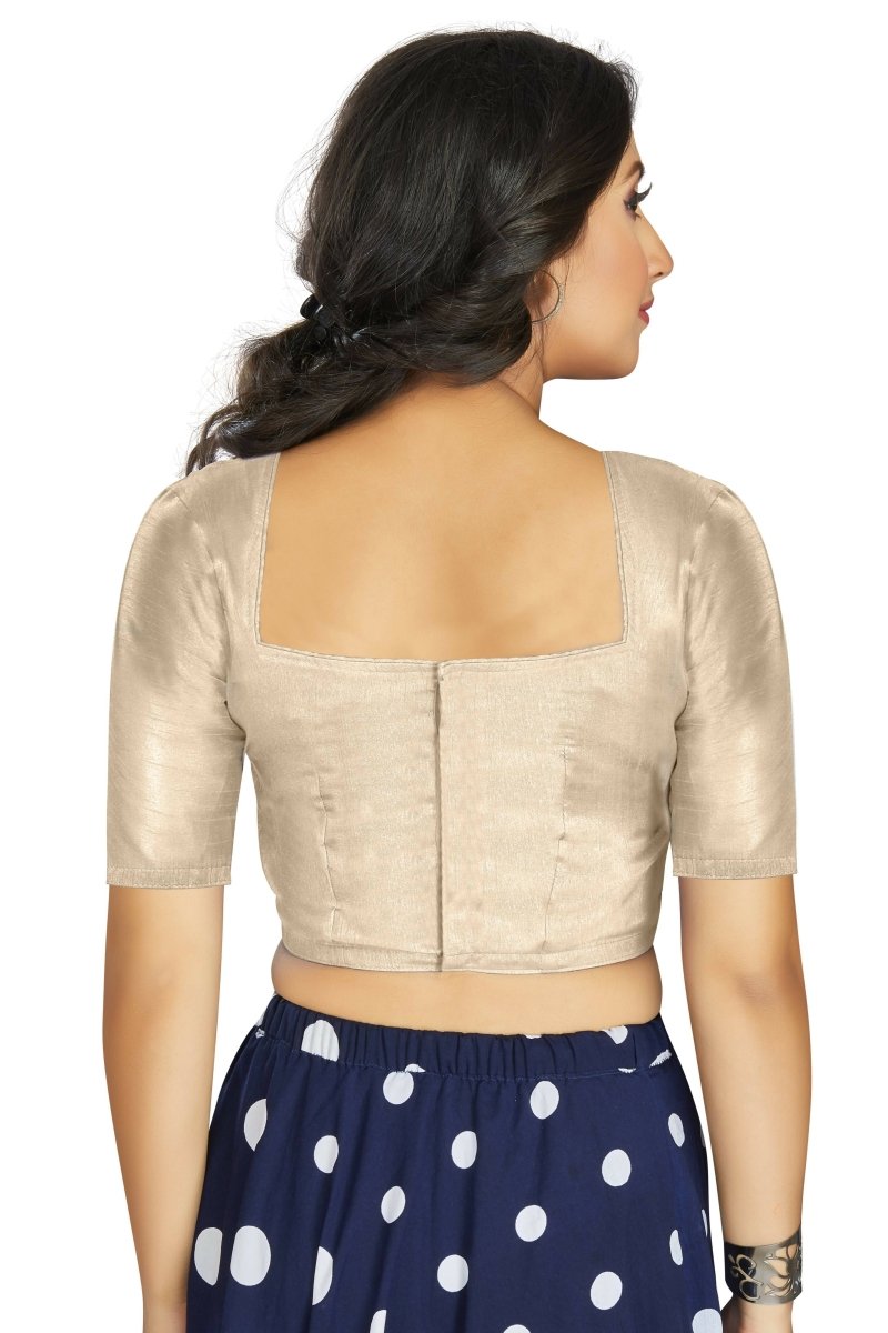 Aastha Fashion Women's Off White Art Silk Designer Traditional Readymade Blouse - Distacart